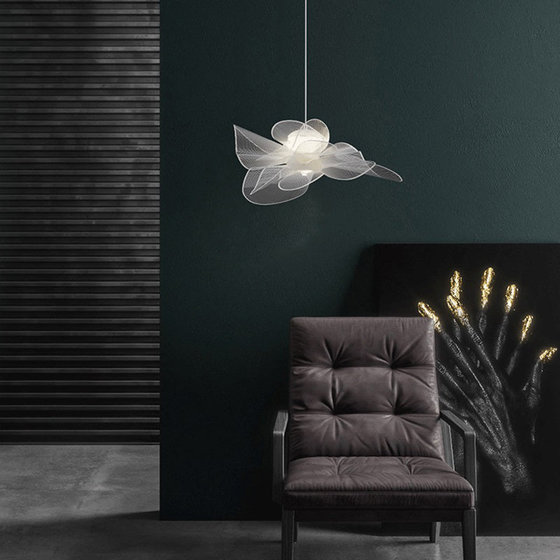Luz de colgante colgante sombreado de estilo acrílico Led acrílico Luz colgante de luz en blanco
