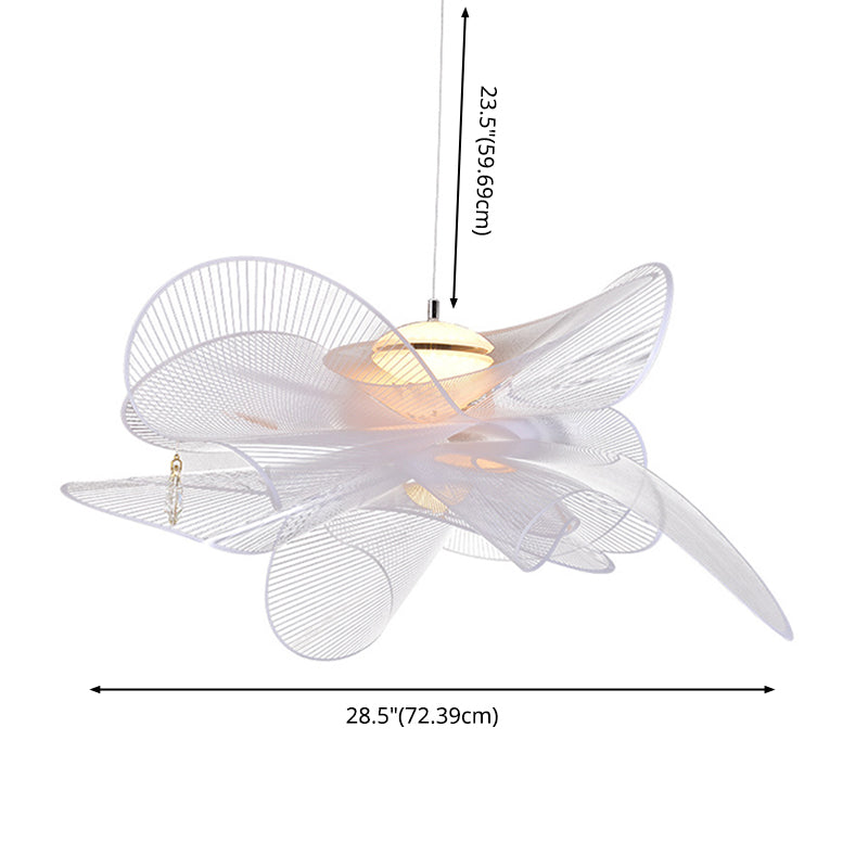 Luz de colgante colgante sombreado de estilo acrílico Led acrílico Luz colgante de luz en blanco