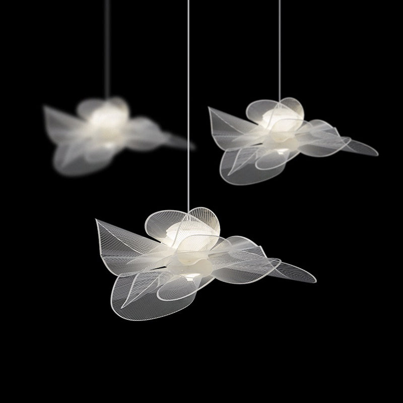 Luz de colgante colgante sombreado de estilo acrílico Led acrílico Luz colgante de luz en blanco