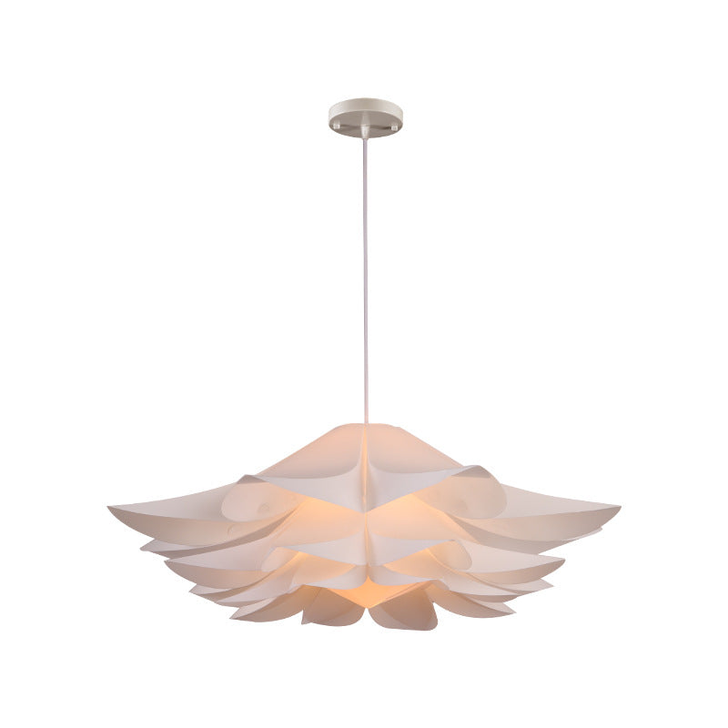 Flower Pendant Ceiling Light Contemporary Style Acrylic White Hanging Pendant Light