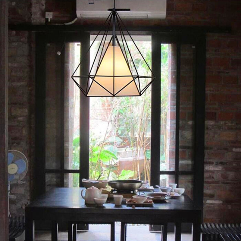 Cage Metal Ceiling Mount Light Fixture Industrial 1 Light Ceiling Lighting