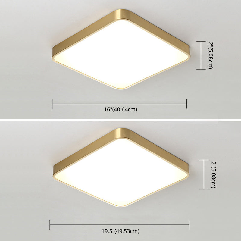 Moderne Unterputz-Deckenleuchten, Deckenleuchte aus Acryl