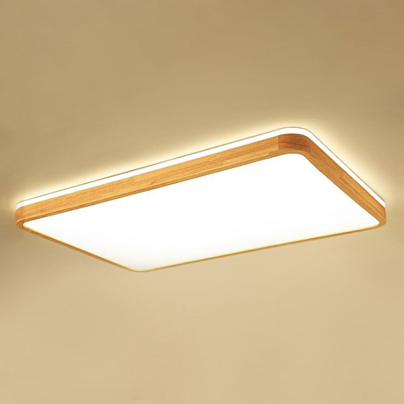 Moderne inbouw plafondverlichtingsarmaturen Houten plafondlamp