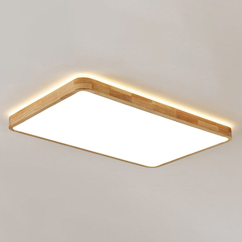 Moderne inbouw plafondverlichtingsarmaturen Houten plafondlamp