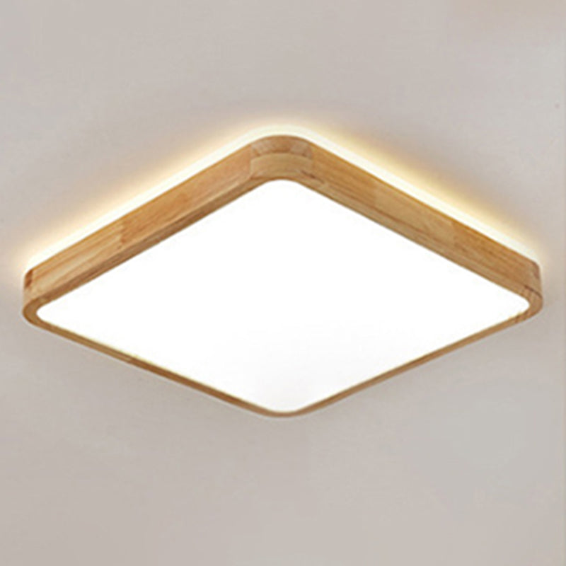 Moderne inbouw plafondverlichtingsarmaturen Houten plafondlamp