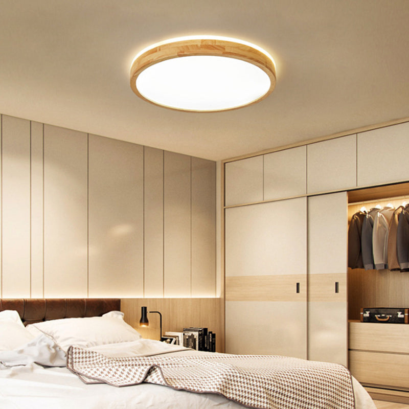 Moderne inbouw plafondverlichtingsarmaturen Houten plafondlamp