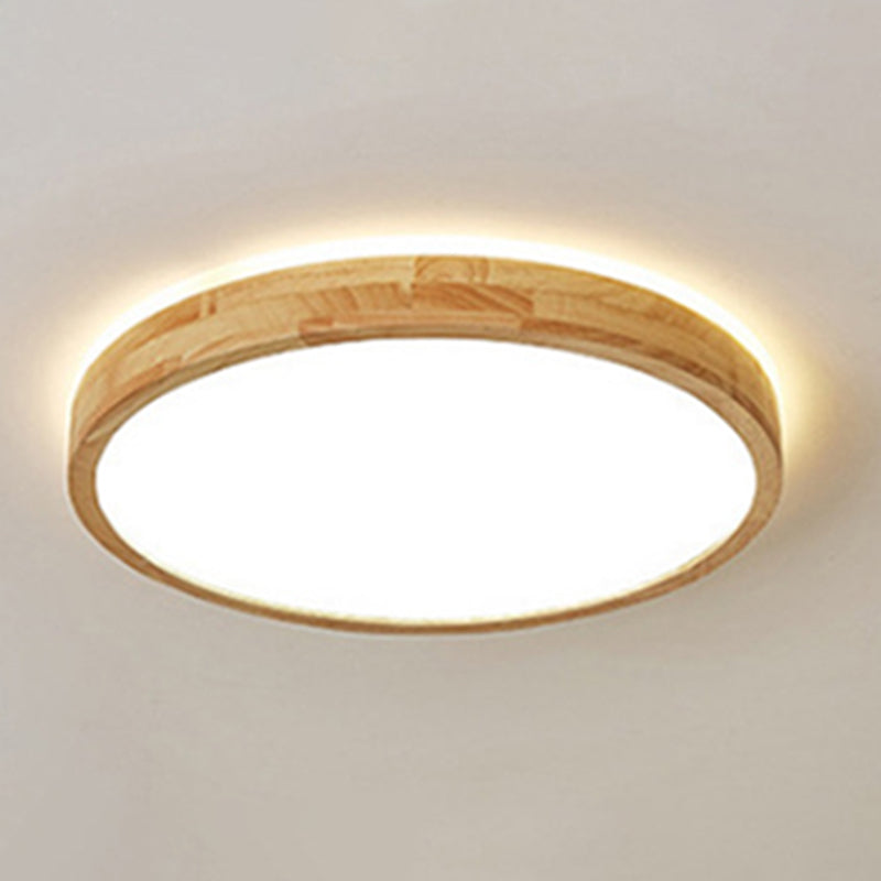 Moderne inbouw plafondverlichtingsarmaturen Houten plafondlamp
