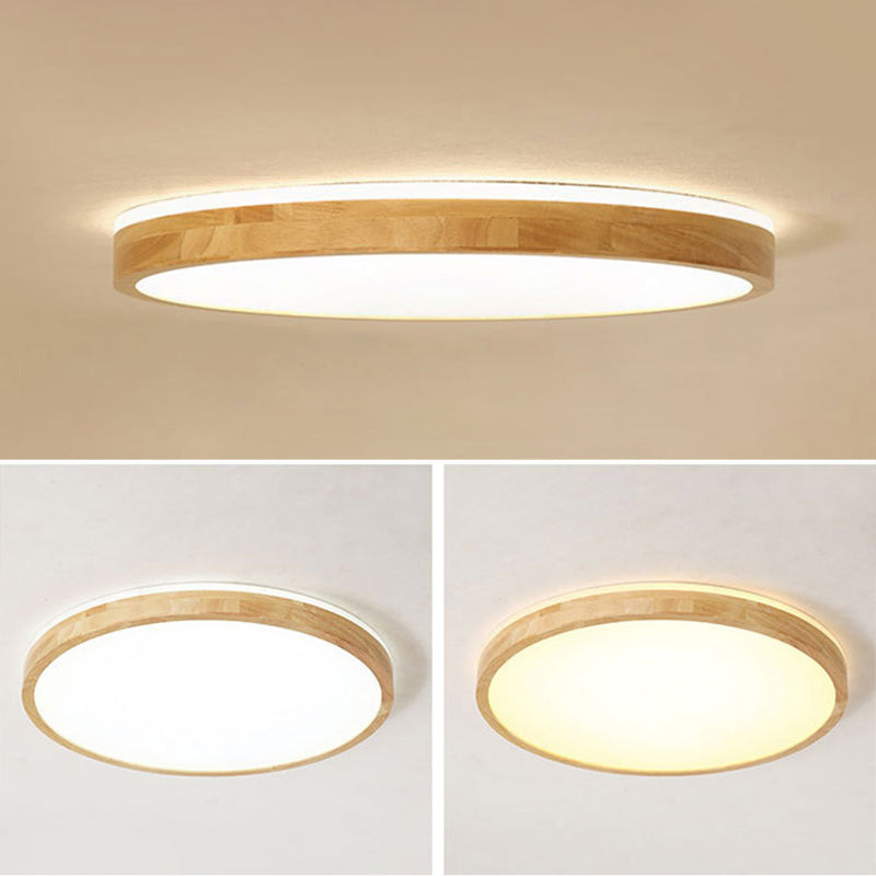 Moderne inbouw plafondverlichtingsarmaturen Houten plafondlamp