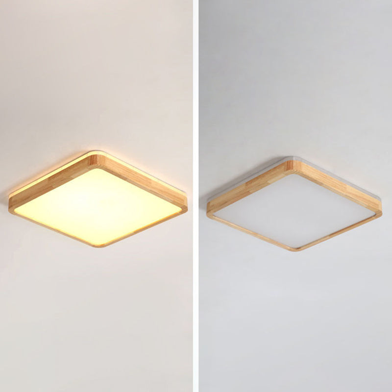 Moderne inbouw plafondverlichtingsarmaturen Houten plafondlamp