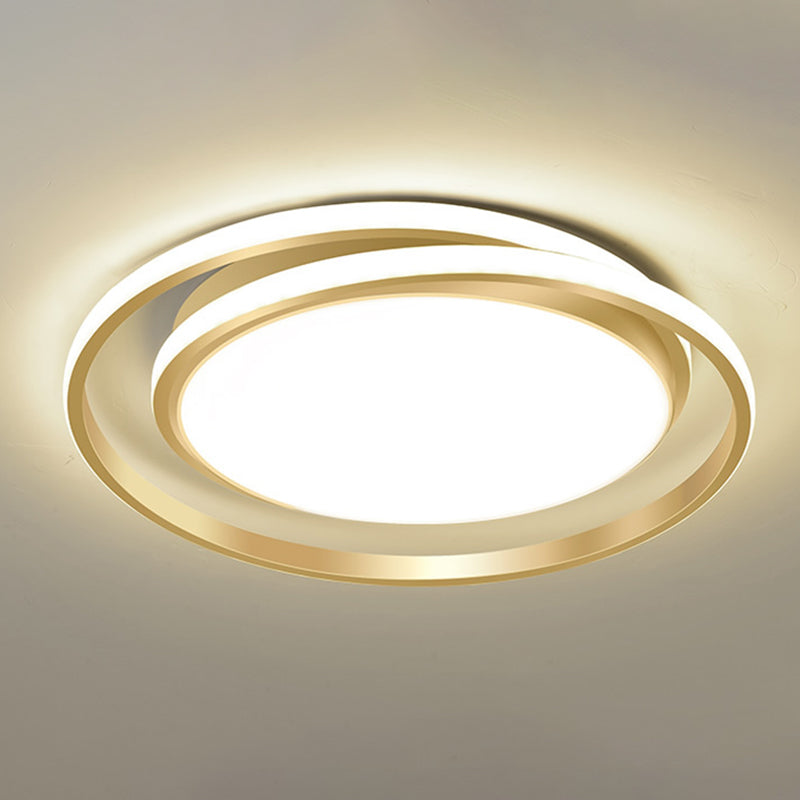 Modern Minimalist Metal Flush Mount Deckenleuchte Runde Form LED Flush Mount Lighting for Bedroom