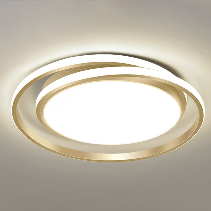 Modern Minimalist Metal Flush Mount Deckenleuchte Runde Form LED Flush Mount Lighting for Bedroom