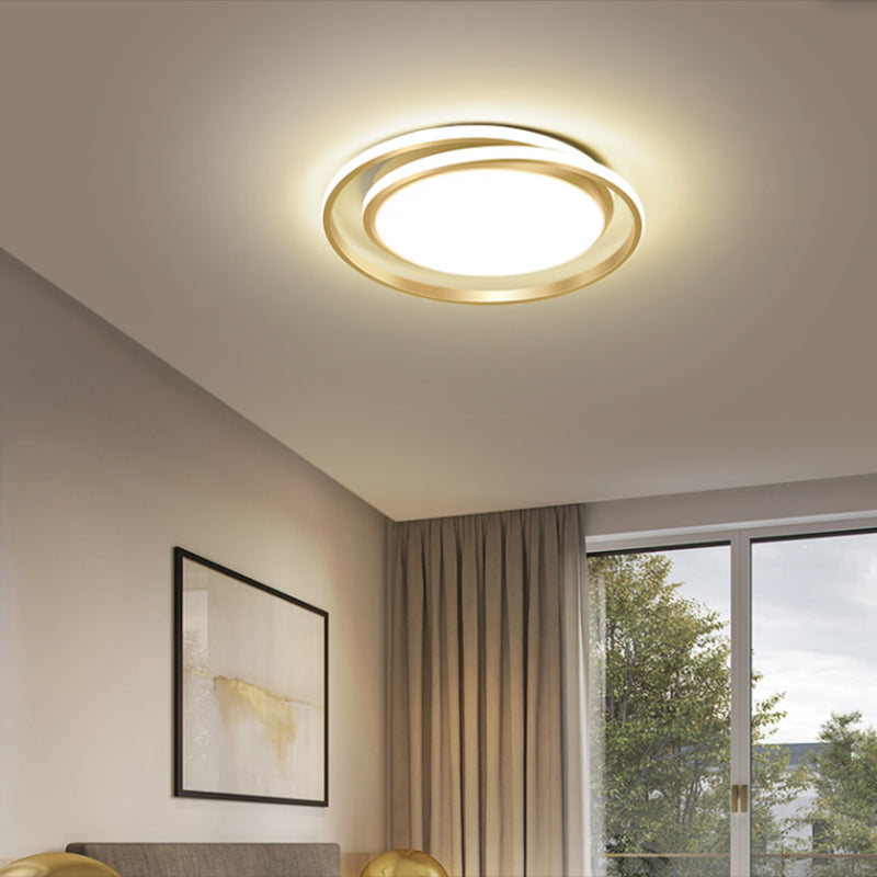 Modern Minimalist Metal Flush Mount Deckenleuchte Runde Form LED Flush Mount Lighting for Bedroom