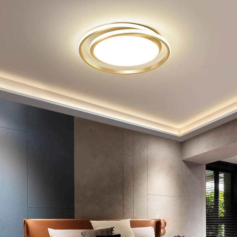 Modern Minimalist Metal Flush Mount Deckenleuchte Runde Form LED Flush Mount Lighting for Bedroom