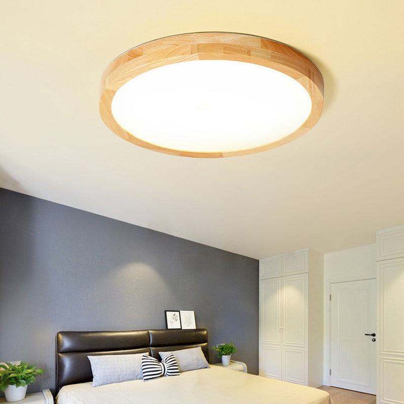 Moderne inbouw plafondverlichtingsarmaturen Houten plafondlamp