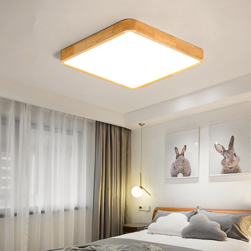 Moderne inbouw plafondverlichtingsarmaturen Houten plafondlamp