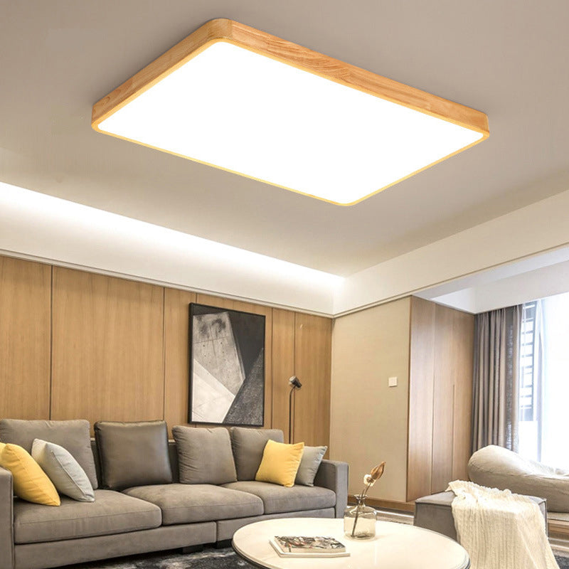 Moderne inbouw plafondverlichtingsarmaturen Houten plafondlamp