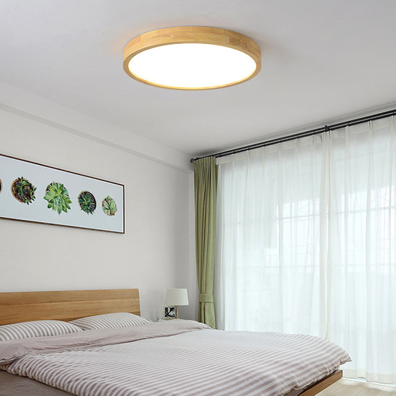 Moderne inbouw plafondverlichtingsarmaturen Houten plafondlamp