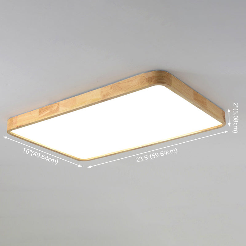 Moderne inbouw plafondverlichtingsarmaturen Houten plafondlamp