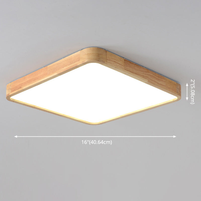 Moderne inbouw plafondverlichtingsarmaturen Houten plafondlamp
