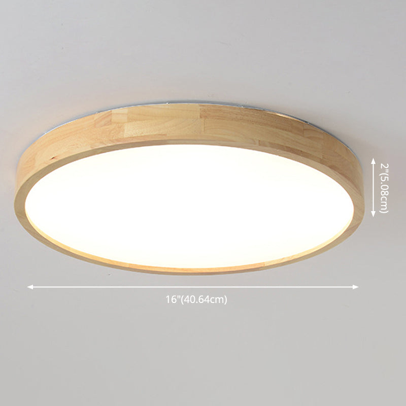Moderne inbouw plafondverlichtingsarmaturen Houten plafondlamp