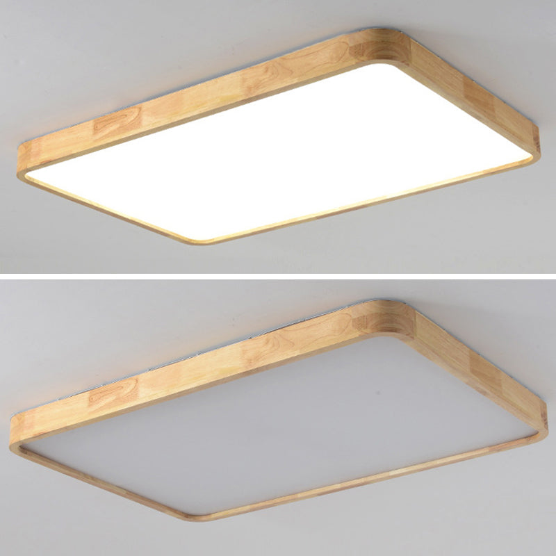 Moderne inbouw plafondverlichtingsarmaturen Houten plafondlamp