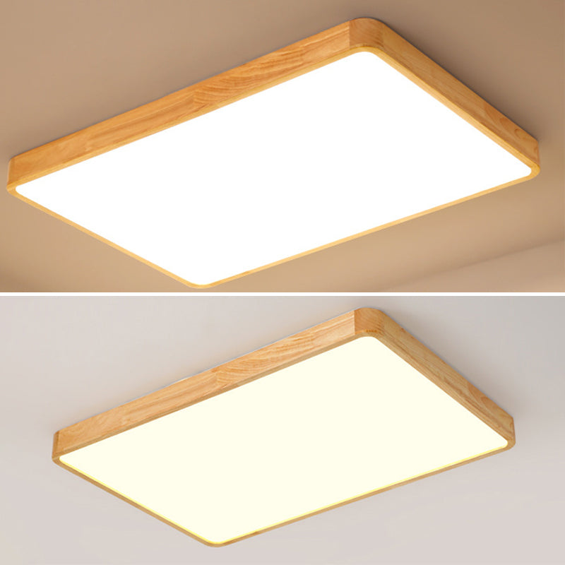 Moderne inbouw plafondverlichtingsarmaturen Houten plafondlamp