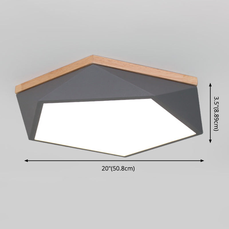 Macarons nordiques Lampombre acrylique Sécheresse Sidérurgie LED Lumière à la lumière