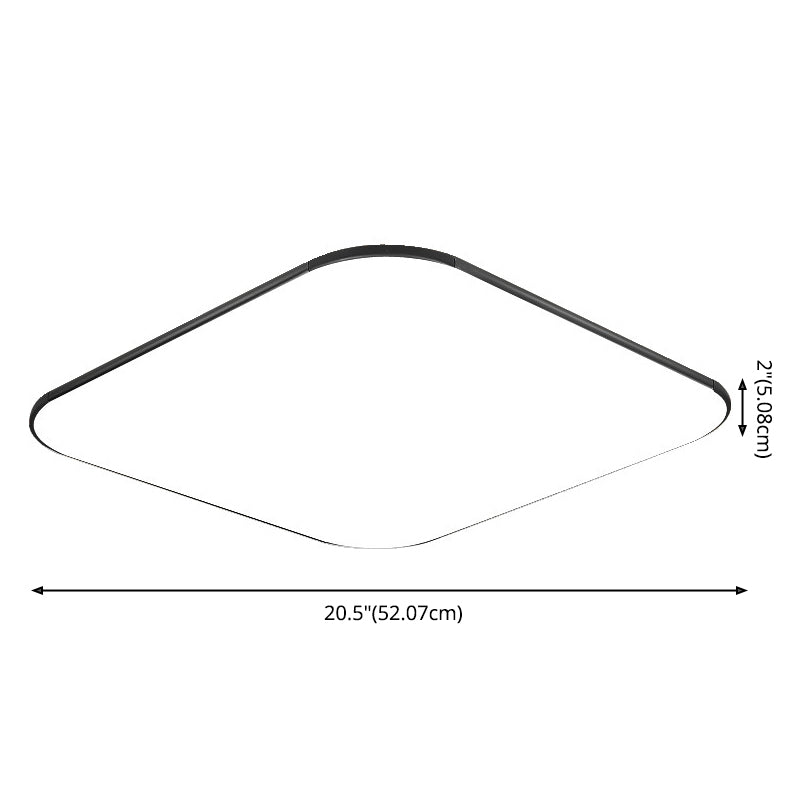 Modern Square Flush Mount Lighting Fixtures Acrylique Flushmont