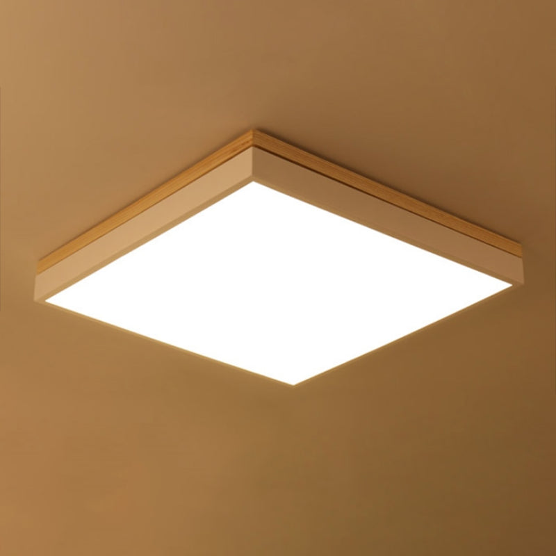 Lampe de plafond en bois de luminaire de montage de plafond moderne