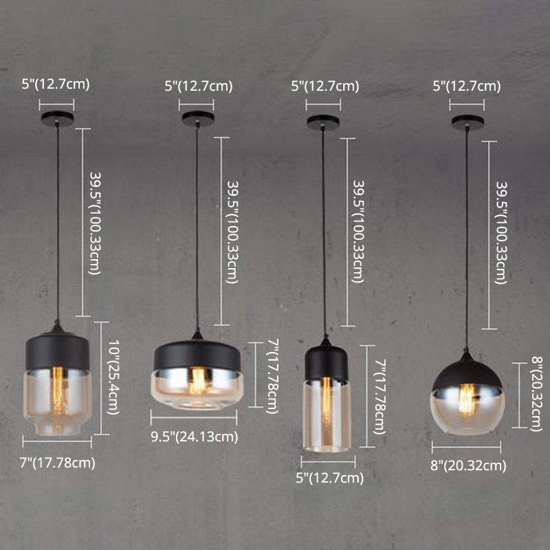 1 luminaires suspendus légers de style rétro de style industriel suspendu pour bar