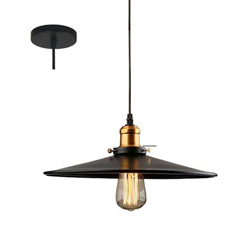 Industrial Country Style 1-Light Pendant Light Barn Chandelier Iron Hanging Lights for Bedroom