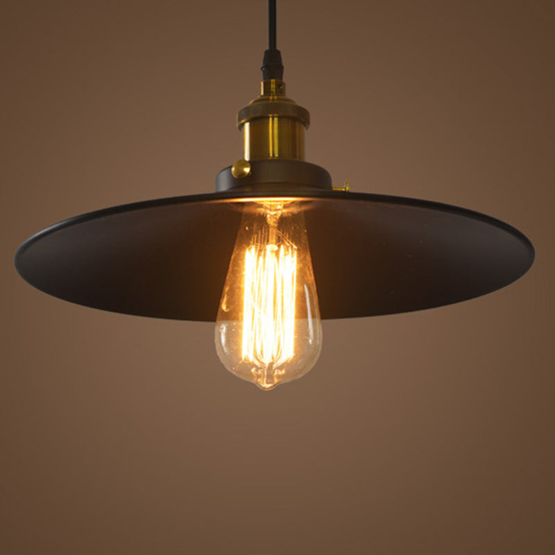 Industrial Country Style 1-Light Pendant Light Barn Chandelier Iron Hanging Lights for Bedroom