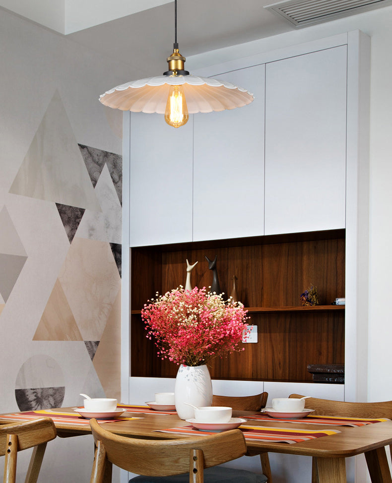 Geschulpte hangende hanglamp industriële stijl metalen hanger verlichtingsarmaturen voor restaurant