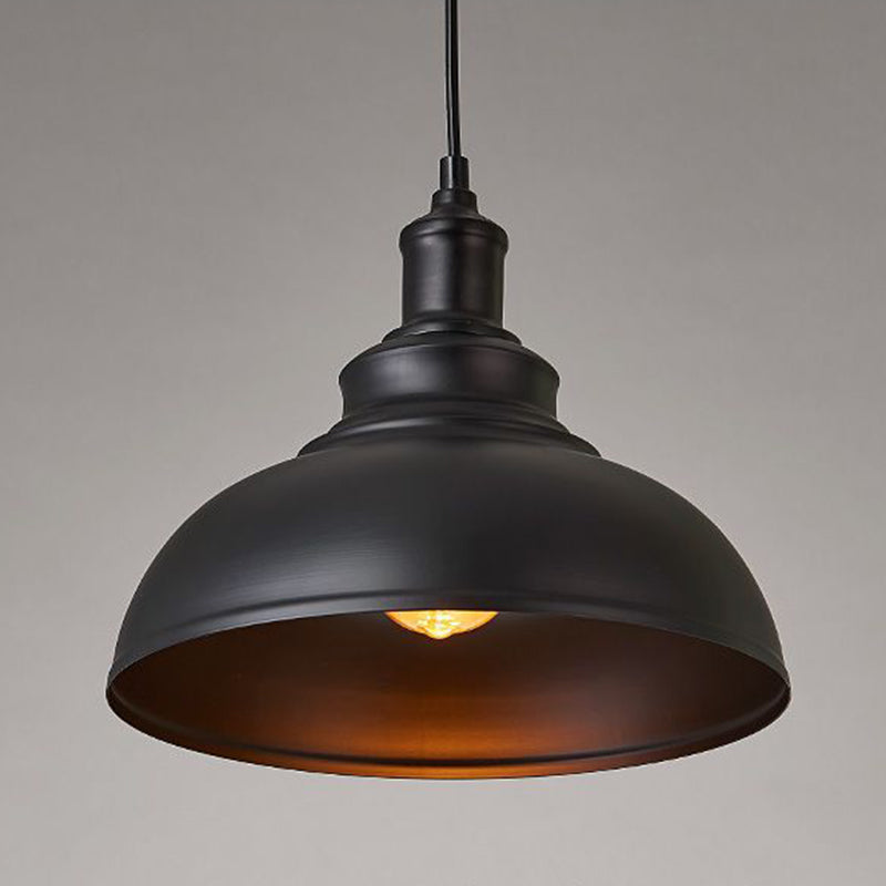 1 Luci da soffitto a forma di cupola a forma di luce in stile industriale lampade sospese in metallo per il ristorante