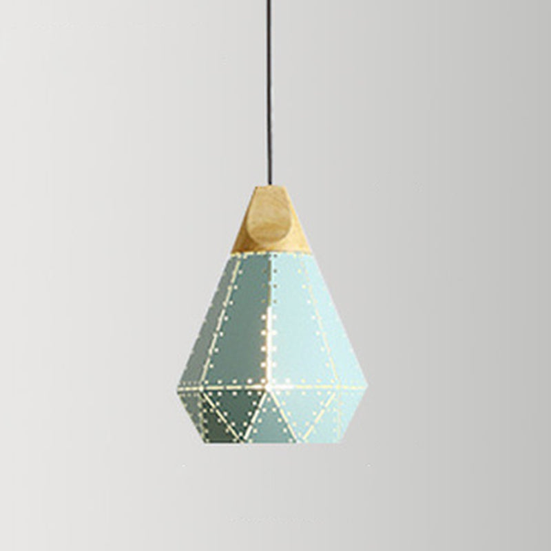 Modern Geometric Pendant Light Metal 1 Light Pendant