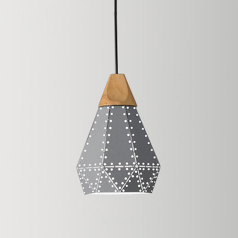 Modern Geometric Pendant Light Metal 1 Light Pendant