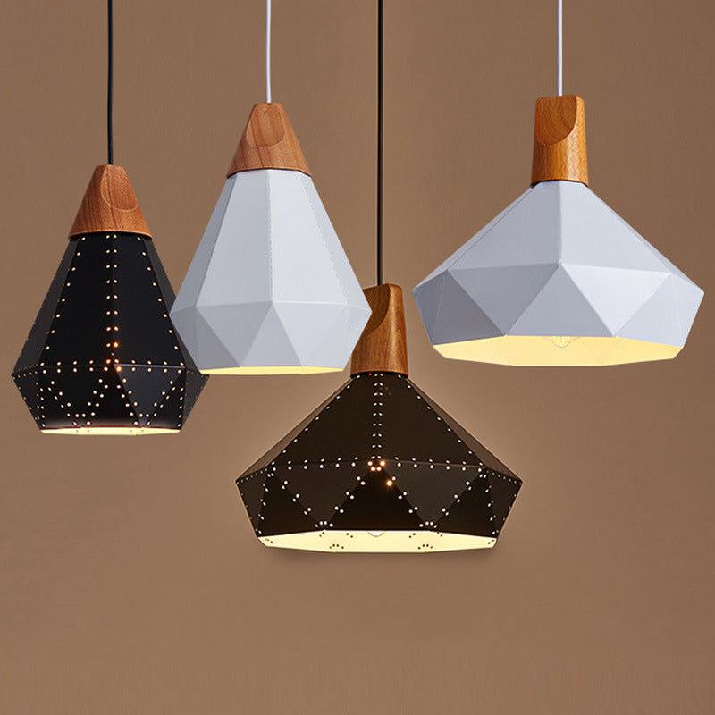 Modern Geometric Pendant Light Metal 1 Light Pendant