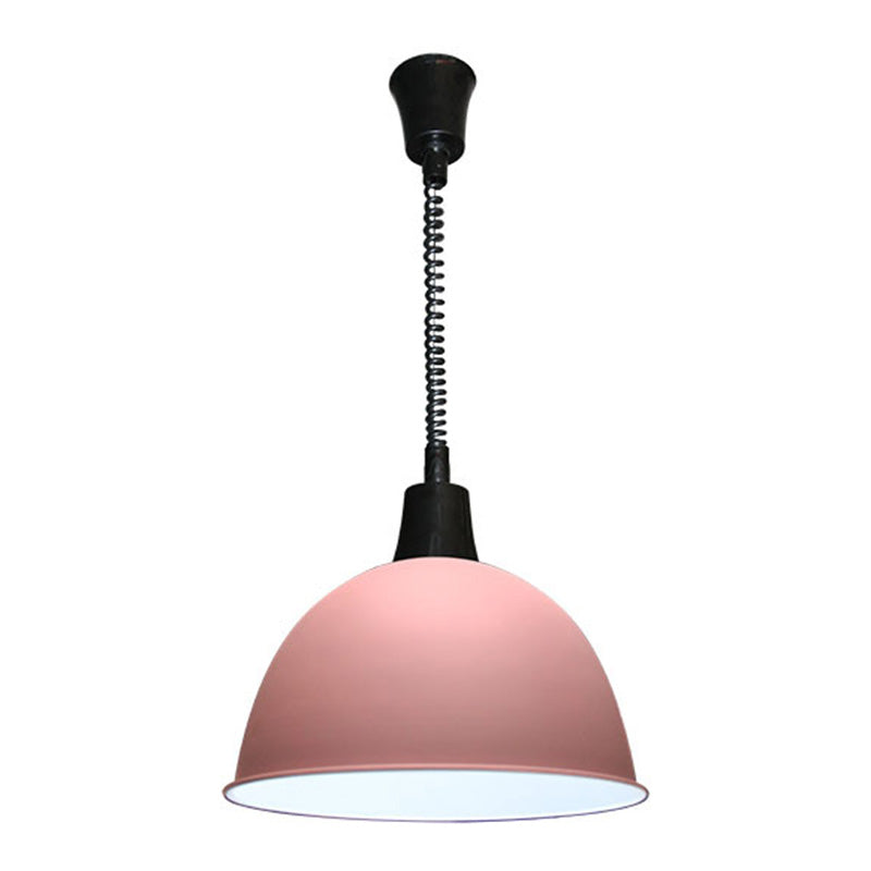 Accesorio de iluminación colgante de domo de metal estilo nórdico lámpara de techo colgante para comedor