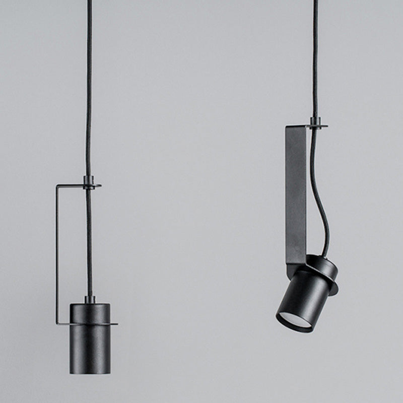 Zylindrischer Anhänger Spotlight Nordic 1 Head Metal Down Lighting Feature für Schlafzimmer