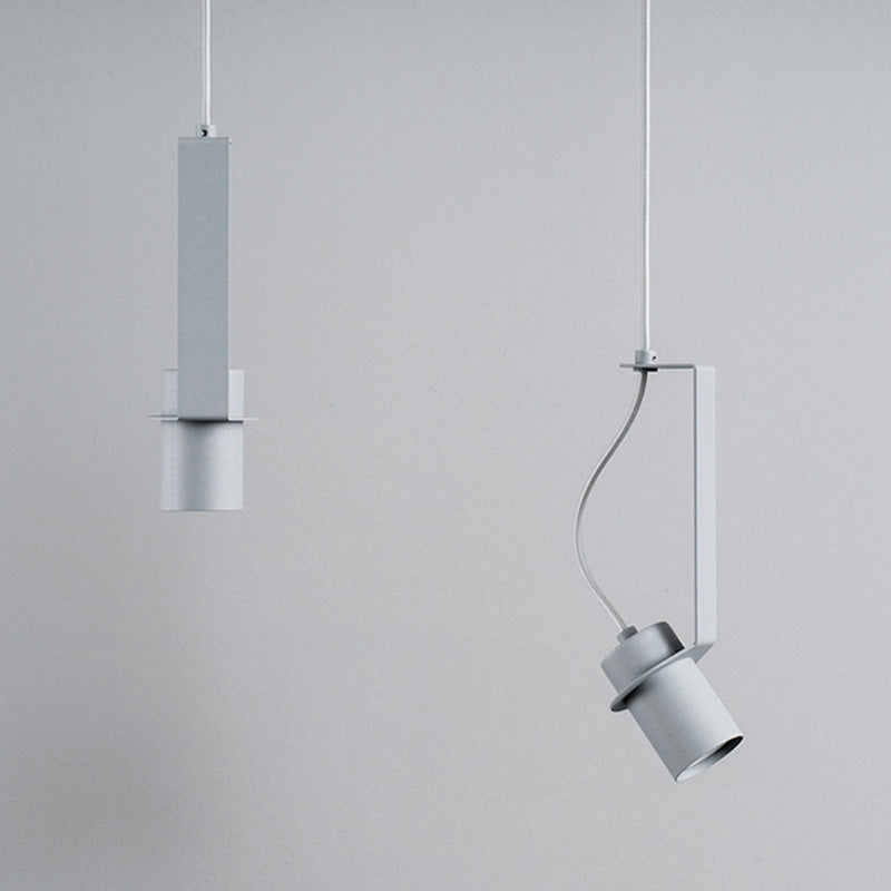 Zylindrischer Anhänger Spotlight Nordic 1 Head Metal Down Lighting Feature für Schlafzimmer