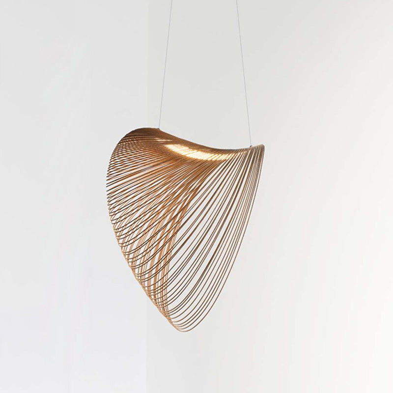 Tornado LED Pendant Lighting Designer Style Wooden Dining Room Hanging Lamp Fixture