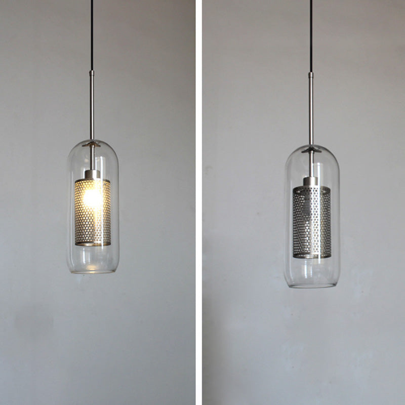 Glasschattierter Lichtkit zeitgenössischer Stil Bronze Anhänger Beleuchtung