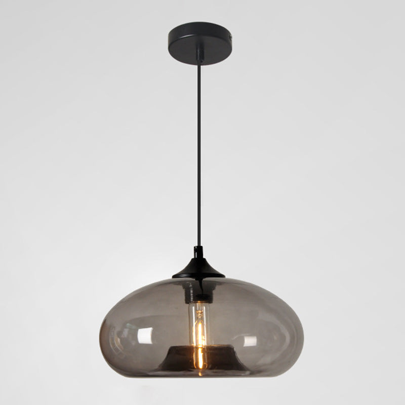 Zeitgenössischer Stil schattierter Anhänger Leuchte Leuchte Glas Esszimmer Anhänger Licht Kit