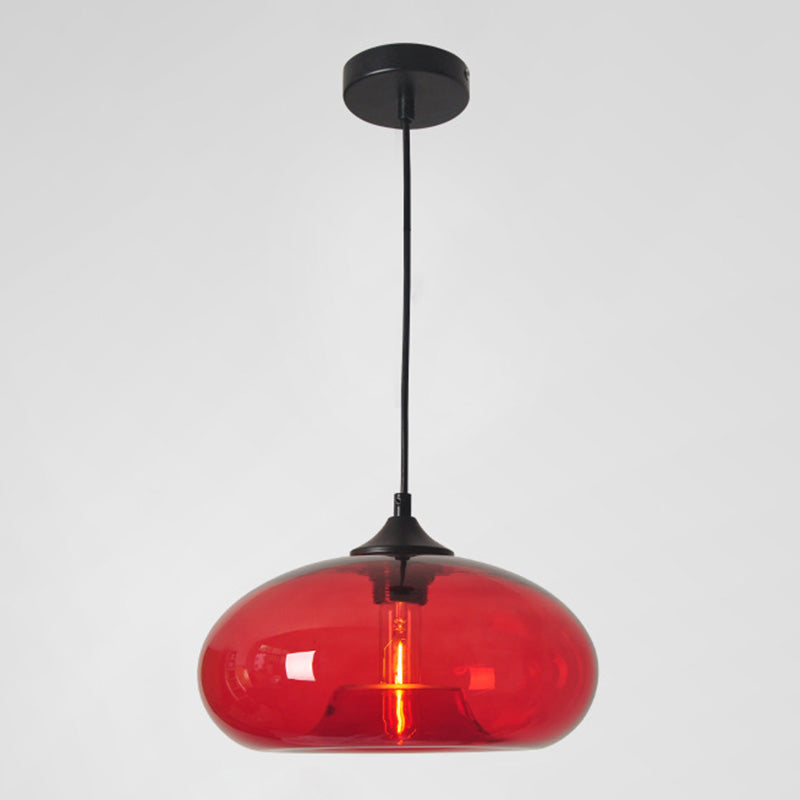 Zeitgenössischer Stil schattierter Anhänger Leuchte Leuchte Glas Esszimmer Anhänger Licht Kit