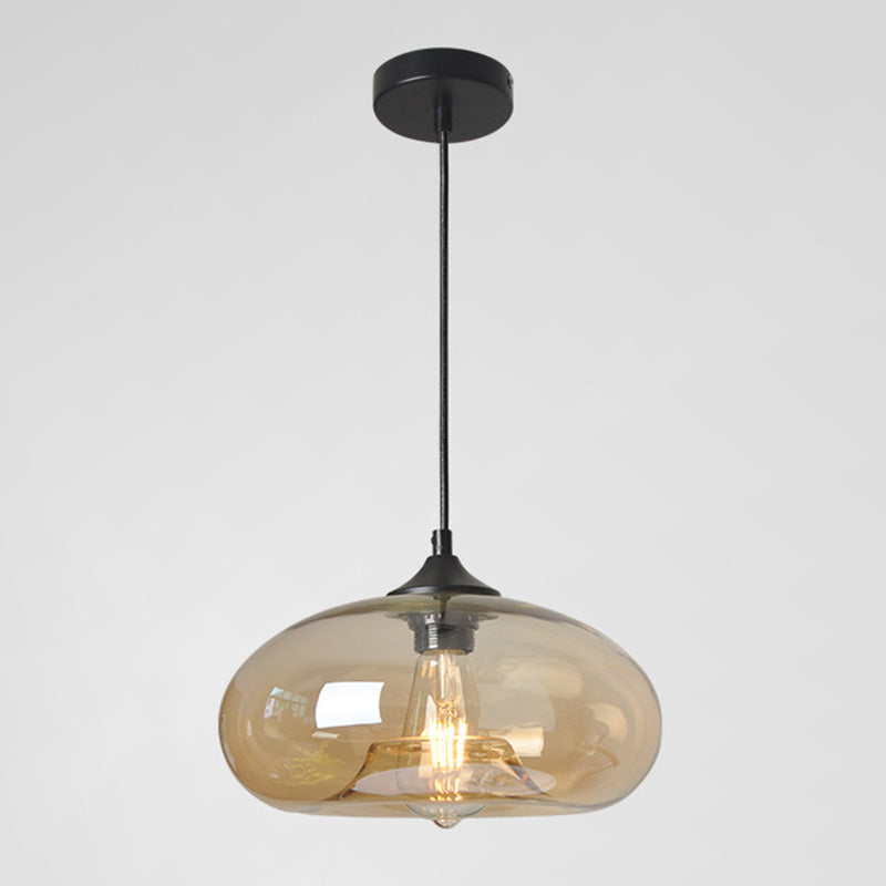 Zeitgenössischer Stil schattierter Anhänger Leuchte Leuchte Glas Esszimmer Anhänger Licht Kit