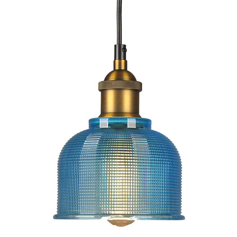 Modern Style Hanging Light Fixture Bowl Shape Hanging Ceiling Light with Glass Shade