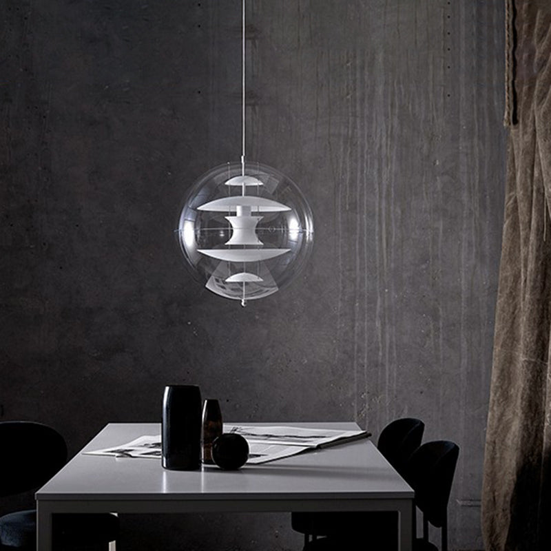 Spherical Ceiling Pendant Light Simplicity Style Glass Pendant Light for Restaurant