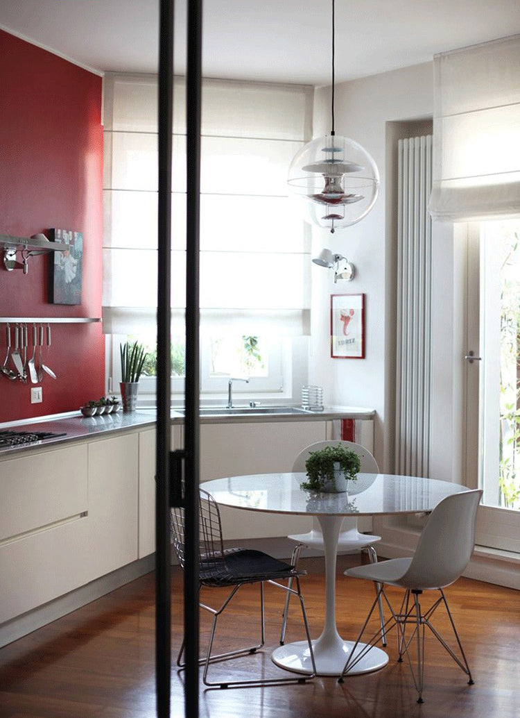 Spherical Ceiling Pendant Light Simplicity Style Glass Pendant Light for Restaurant