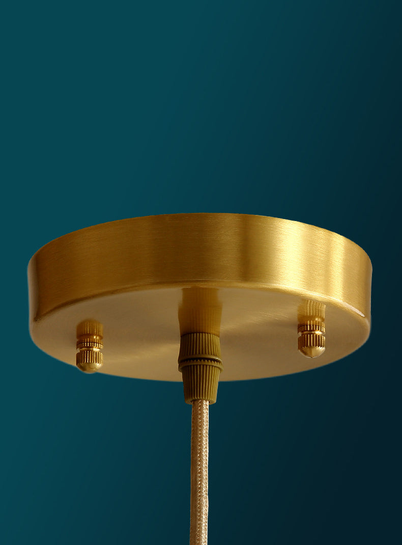 Glass Shaded Hanging Ceiling Light Modern Style Pendant Lighting Fixture in White