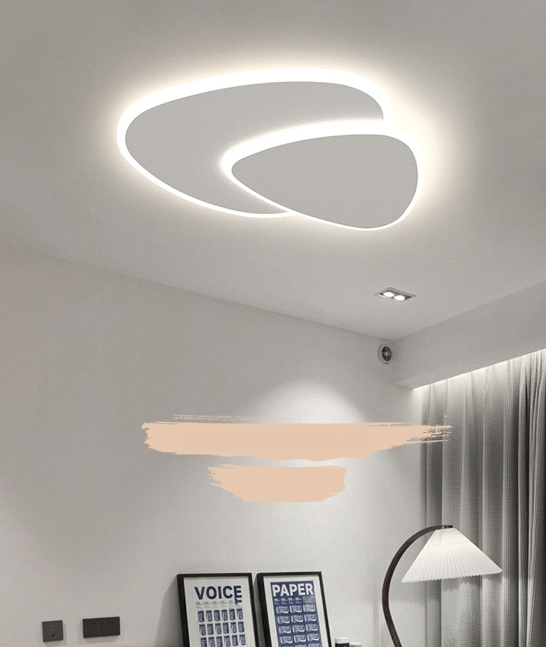 Stone Flush Mount Light Fixtures Acrylic Minimalist Flush Mount Ceiling Light for Bedroom